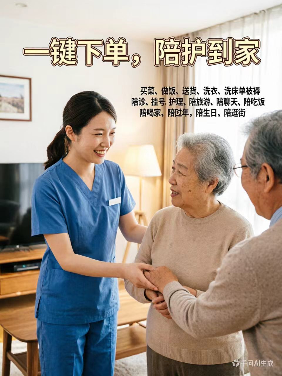 卧雄医易堂、康复陪护、情感陪护、居家养老